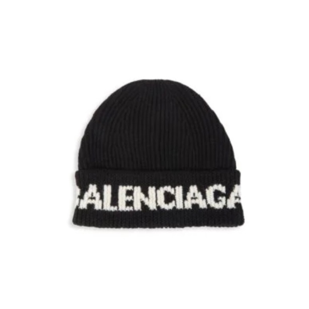 Balenciaga logo beanie